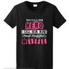 Hero Proud Firefighter Wife Black smooth T-Shirt