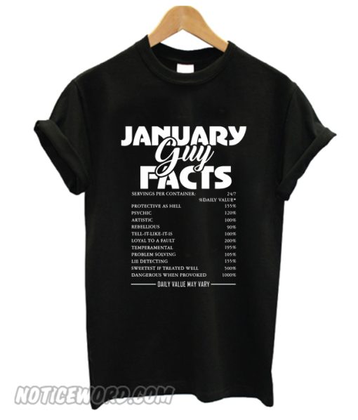 January Guy Facts smooth T-shirt