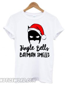 Jingle Bells Batman Smells Santa Hat smooth T shirt