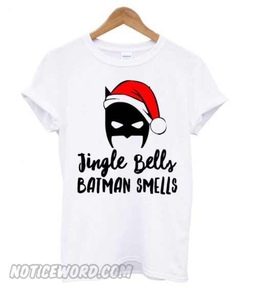 Jingle Bells Batman Smells Santa Hat smooth T shirt