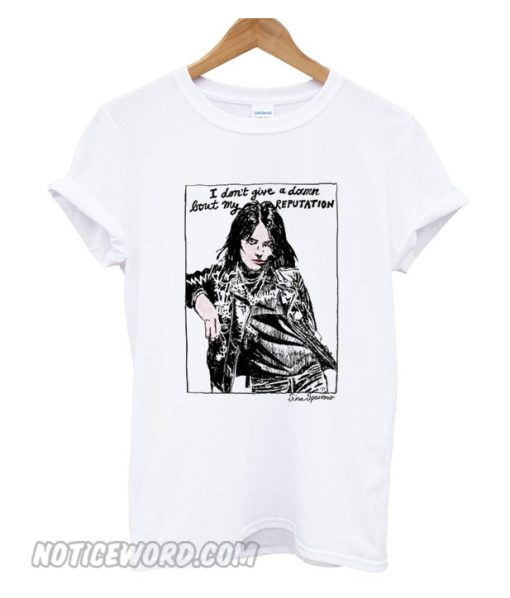 Joan Jett I don't give a damn bout my reputation smooth T-shirt