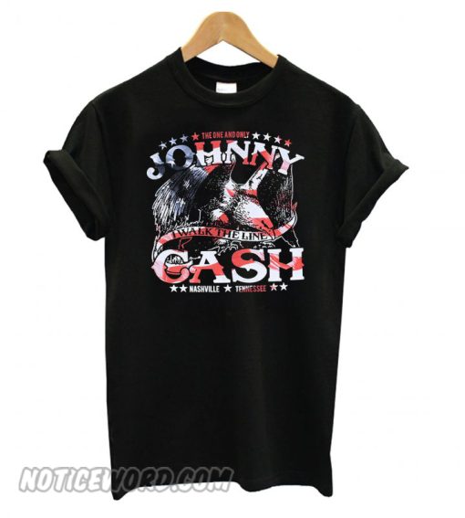 Johnny Cash American Eagle Black smooth T shirt