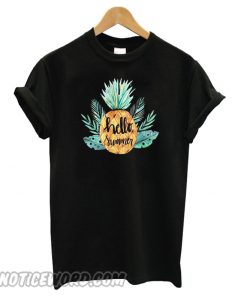 Jusxout Pineapple Watercolor Hello Female smooth T shirt