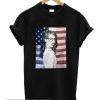 Lana Del Rey Nerdy Glasses Geeky Red Lips Black smooth T-Shirt