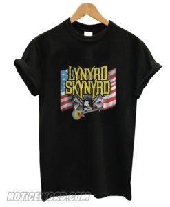 Lynyrd Skynyrd American Flag Eagle Guitar smooth T-shirt