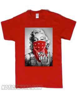 Marilyn Monroe Red Bandana smooth T Shirt