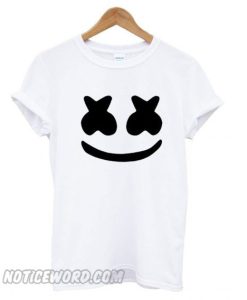 Marshmello Face Graphic smooth T shirt