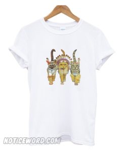 Native Indian American Kitty Headdress smooth T Shirt