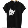 Peeking cat smooth T-shirt