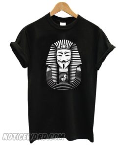 Pharaoh Anonymous King Tut Disobey Guy Fawkes Black smooth T-Shirt