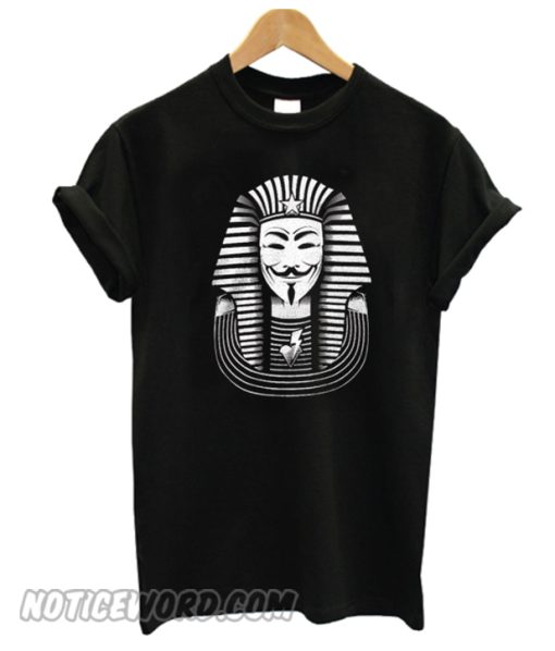 Pharaoh Anonymous King Tut Disobey Guy Fawkes Black smooth T-Shirt