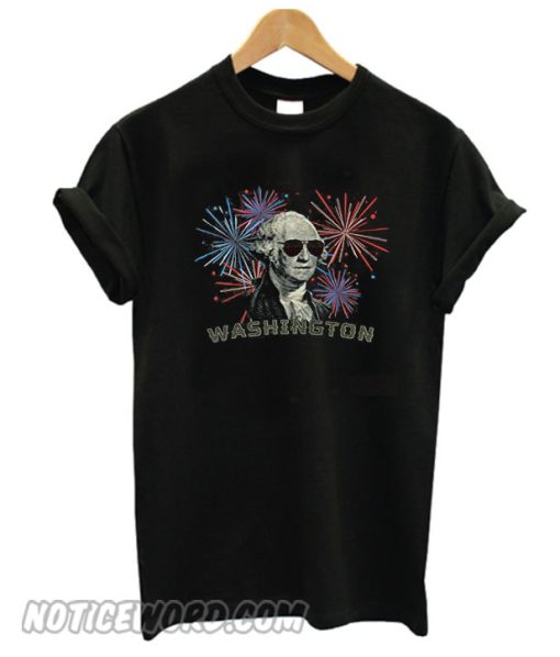 President George Washington on Sunglasses smooth T-Shirt