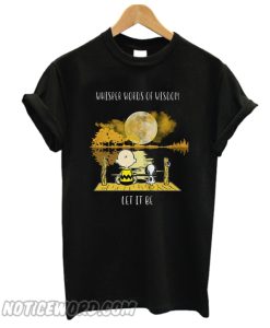 Snoopy Charlie Brown Whisper Words Of Wisdom Let It Be smooth T-Shirt