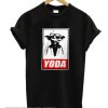 Stars Wars Yoda Obey Joke Black smooth smooth T-Shirt