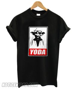 Stars Wars Yoda Obey Joke Black smooth smooth T-Shirt