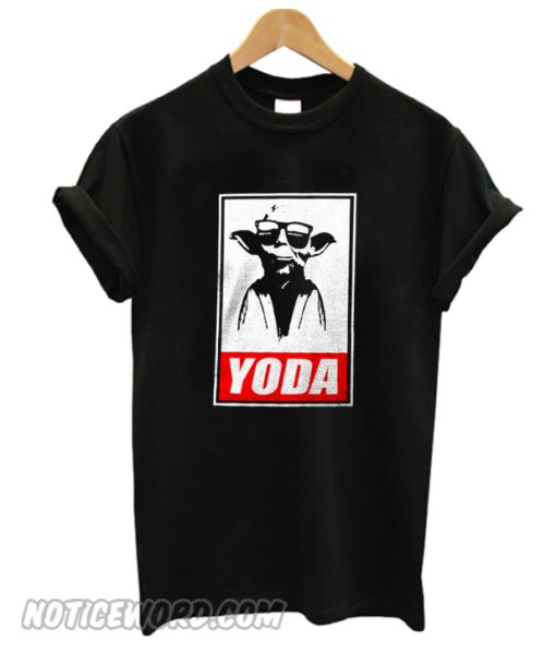 Stars Wars Yoda Obey Joke Black smooth smooth T-Shirt