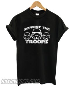 Support The Troops Black smooth T-Shirt