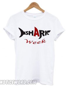 Week of Sharks great white big smooth T shirt
