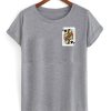 queen spade smooth shirt grey