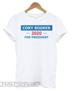 Cory Booker 2020 For President White smooth T shirt