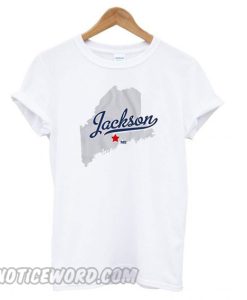 GreatCitees Jackson Maine ME MAP smooth T shirt