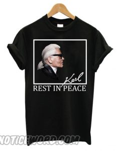 Karl Lagerfeld Rest In Peace smooth T shirt