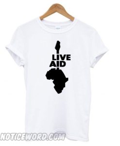 Live aid music art smooth T shirt