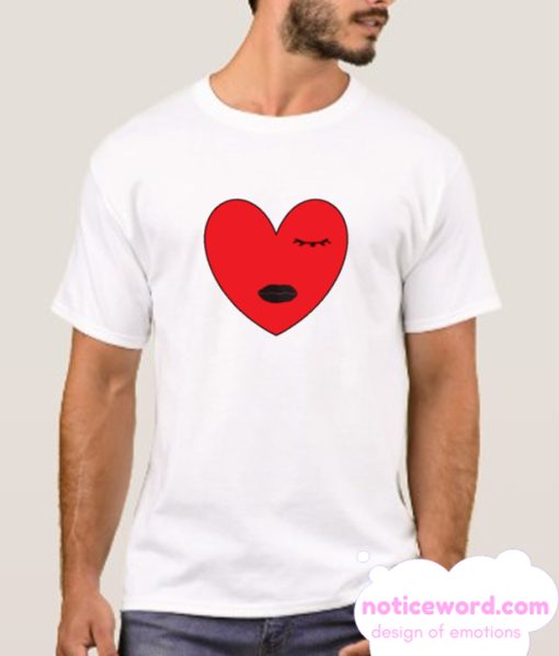 Love Lip With Funny Eyebrow smooth T-Shirt