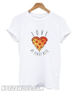 Love at first bite pizza smooth T Shirt