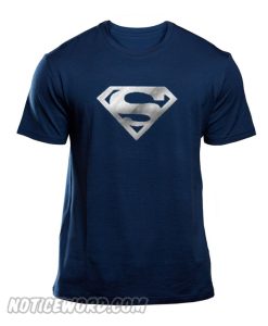 Men gloden silver Superman Workout Gym smooth T-Shirt