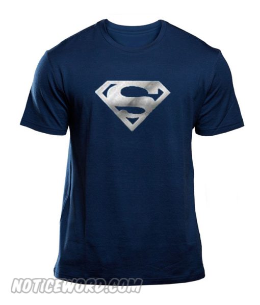 Men gloden silver Superman Workout Gym smooth T-Shirt