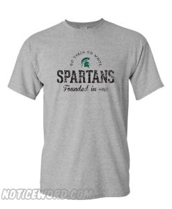 Michigan State Spartans Founded Arch Logo smooth T shirt