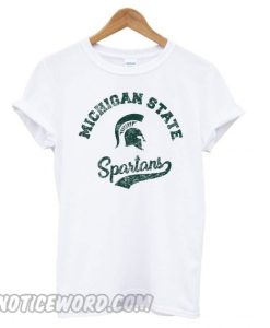 Michigan State Spartans Retro Script Triblend smooth T shirt