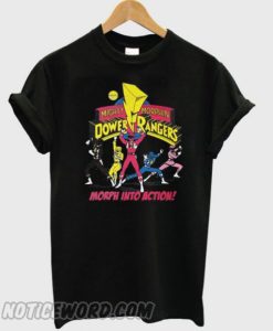 Power Rangers Black smooth T Shirt