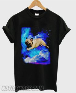 Pug In Galaxy smooth T-shirt