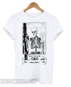 SKELFIE Skeleton taking a Selfie smooth T shirt