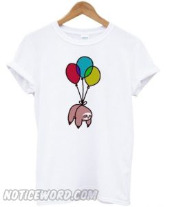 Sloth Tied To Balloon smooth T Shirt