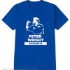 Snakebite Peter Wright Darts Blue smooth T-Shirt