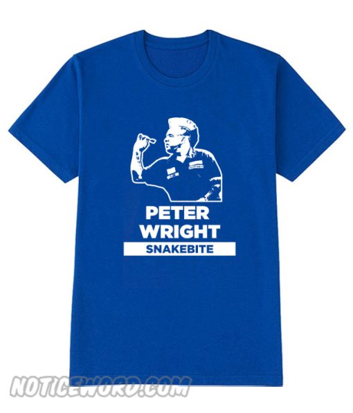 Snakebite Peter Wright Darts Blue smooth T-Shirt