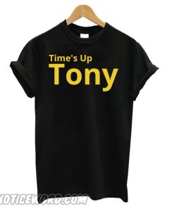 Time’s Up Tony – Black Gold smooth T shirt