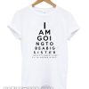 funny eye chart pregnancy announcement smooth t- shirt