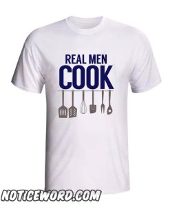 Apron dad or grandpa funny real men cook smooth T-Shirt