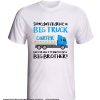 Big brother to be BIG truck pregnancy announcement smooth Tshirt