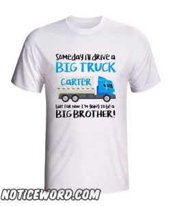 Big brother to be BIG truck pregnancy announcement smooth Tshirt