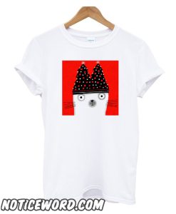 CHRISTMAS TREE HAT CAT smooth T-Shirt