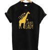 CRAZY Giraffe Lady smooth t-shirt