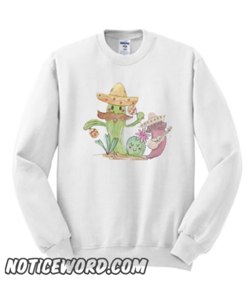 Cinco de Mayo Singing Cactus and Pepper Mariachis smooth Sweatshirt