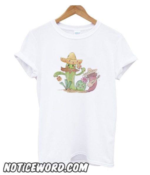 Cinco de Mayo Singing Cactus and Pepper Mariachis smooth T-Shirt