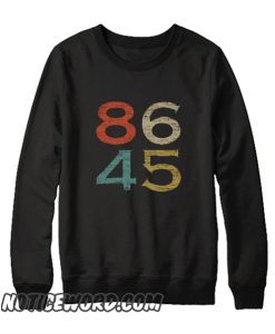 Classic Vintage Style 86 45 Anti Trump smooth Sweatshirt