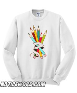 Colored Pencils Bouquet smooth Sweatshirt